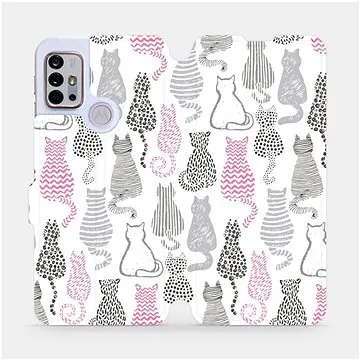 Flipové pouzdro na mobil Motorola Moto G10 - MX01S Kočičí zádíčka (5903516684083)