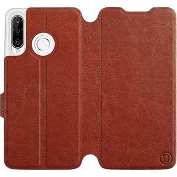 Flipové pouzdro na mobil Huawei P30 Lite v provedení  Brown