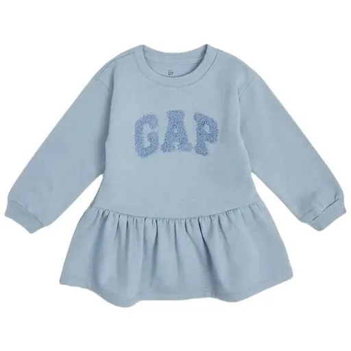 GAP BABY Dívčí šaty, světle modrá, velikost 5Y