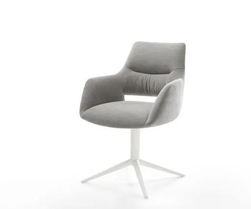 Jídelní židle Yago-Flex s područkami strukturovaná látka Měkký