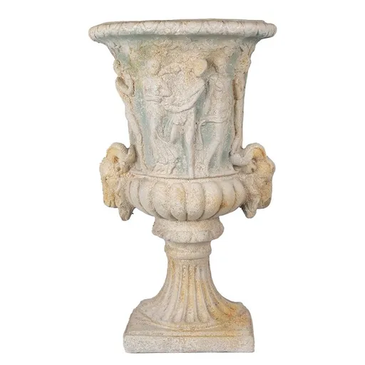 Béžový antik nástěnný květináč v barokním stylu Baroque - 47*23*77cm Clayre & Eef