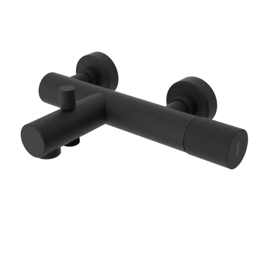 SAPHO ULTRATAP nástěnná vanová baterie, černá mat UT010TB