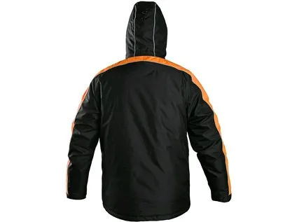 Bunda CXS BRIGHTON, zimní, černo-oranžová, vel. S