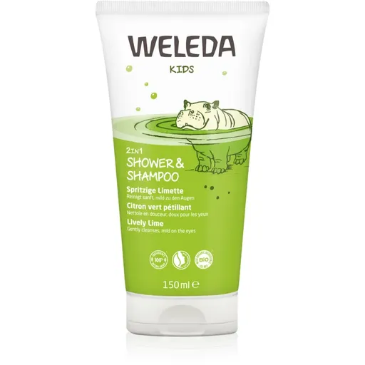 Weleda Kids Veselá limetka sprchový krém a šampon pro děti 2 v 1 150 ml