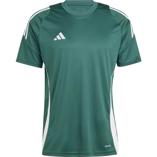 adidas TIRO24 JERSEY Fotbalový dres, tmavě zelená, velikost