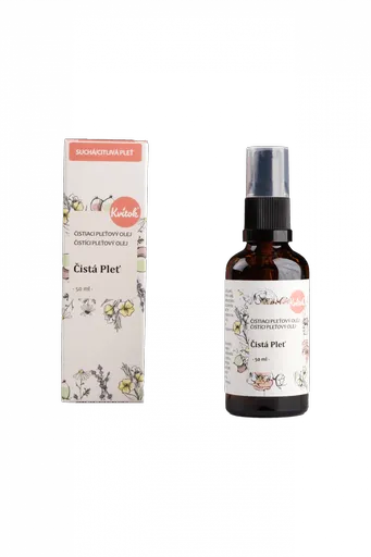 Kvitok Čisticí olej Čistá pleť pro suchou a citlivou pokožku (50 ml)