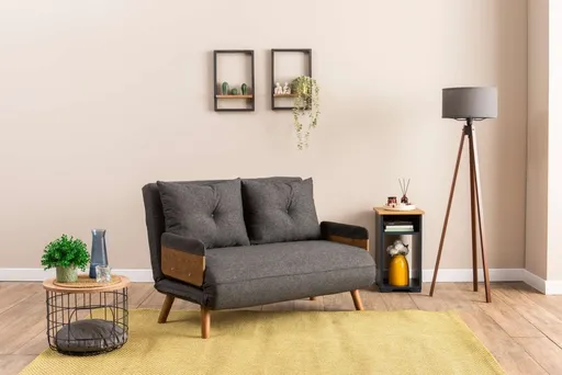 Dvoumístná rozkládací pohovka Cosmo 2-Seater - Dark Grey