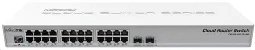 MikroTik Cloud Router Switch CRS326-24G-2S+RM, 800MHz CPU, 512MB RAM, 24xLAN, 2xSFP+ slot, vč. L5