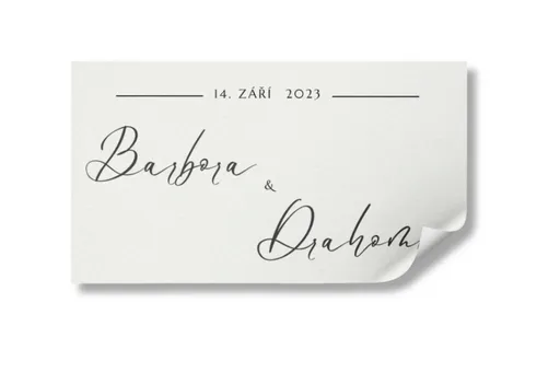 Personal Nálepka na výslužku - Simple Zvolte množství: od 20 do 40 ks