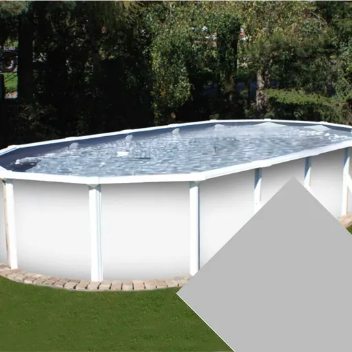 Planet Pool Náhradní bazénová fólie Grey pro bazén 5,5 m x 3,7 m x 1,2 m - šedá barva