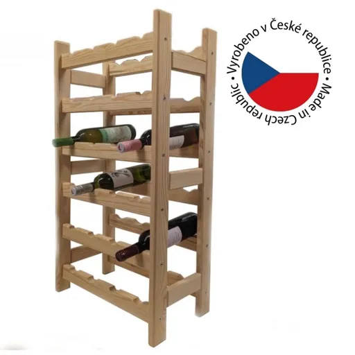 Gaboni 82023 Dřevěný stojan na víno pro 24 lahví
