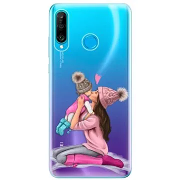 iSaprio Kissing Mom - Brunette and Girl pro Huawei P30 Lite (kmbrugirl-TPU-HonP30lite)