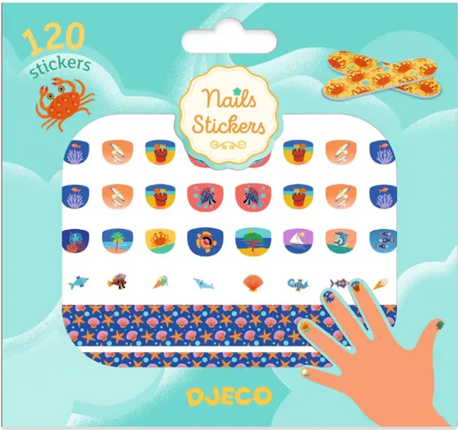 DJECO Samolepky na nehty - Středomoří