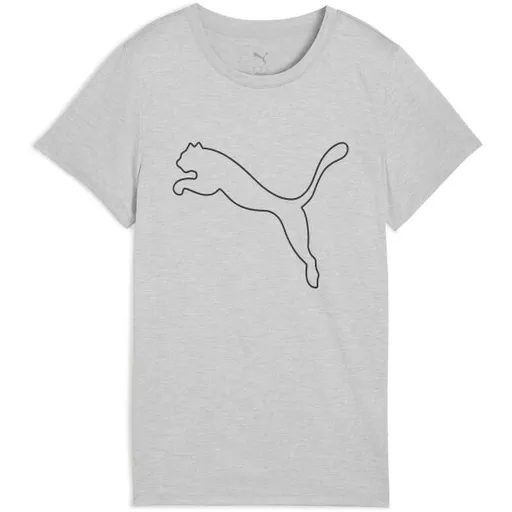 Puma W TAD ESSENTIAL HEATHER LOGO TEE Dámské tričko, šedá, velikost