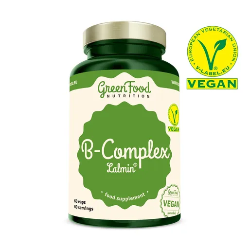 GreenFood Nutrition B-KOMPLEX Lalmin® 60 kapslí