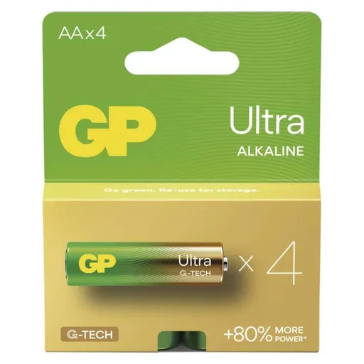EMOS Alkalická baterie GP Ultra AA (LR6), 4 ks B02214