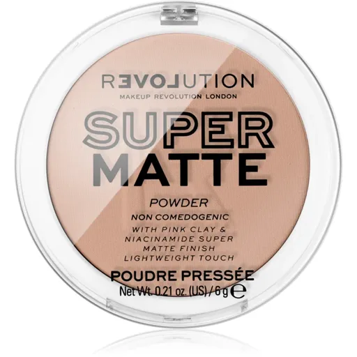 Revolution Relove Super Matte Powder matující pudr odstín Beige 6 g