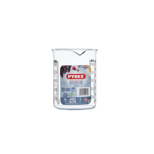 Skleněná odměrka s nálevkou PYREX 500ml