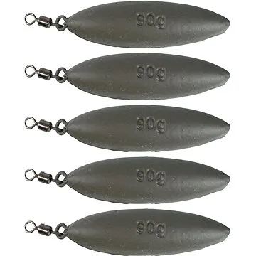 Suretti Olovo kaprové ZIP s očkem a obratlíkem 90g Barvené 5ks (4891223214147)