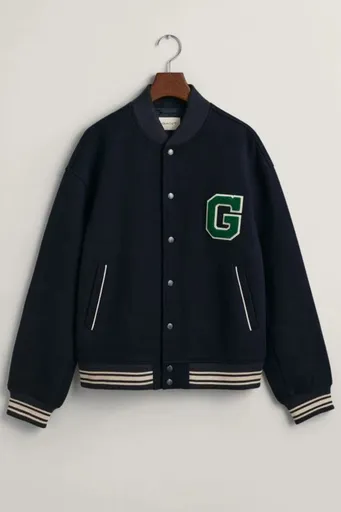 BUNDA GANT WOOL VARSITY JACKET EVENING BLUE