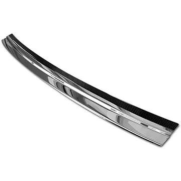 AVISA Kryt prahu zadních dveří Audi Q7 II nerez / černý karbon (2/44075)