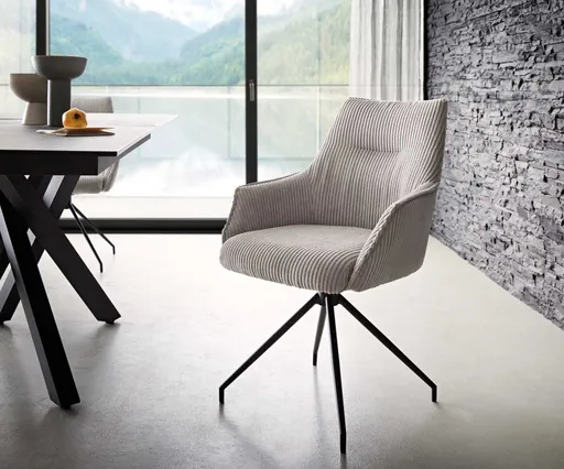 Otočná židle Alja-Flex s područkami křížová podnož zúžená