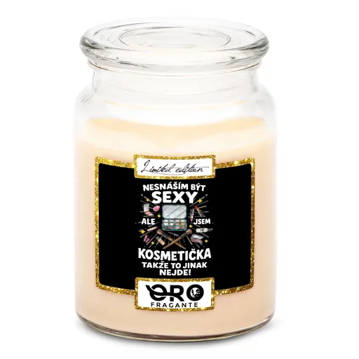 Svíčka Sexy kosmetička (Vůně svíčky: Vanilka)