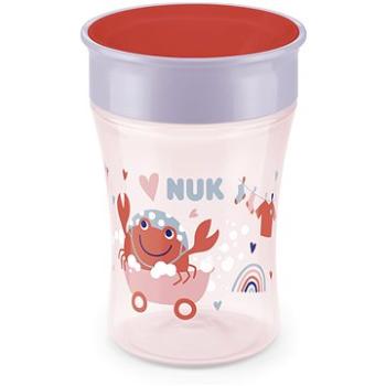 NUK hrnek Magic Cup s víčkem 230 ml - červená, mix motivů (BABY8583e)