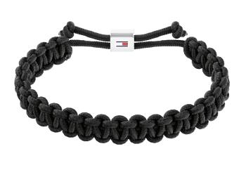 Tommy Hilfiger Černý paracord náramek Braided 2790496