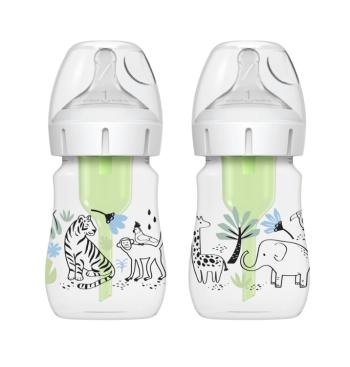 Dr.Browns Kojenecká láhev Anti-Colic Options+ Džungle 150 ml 2 ks