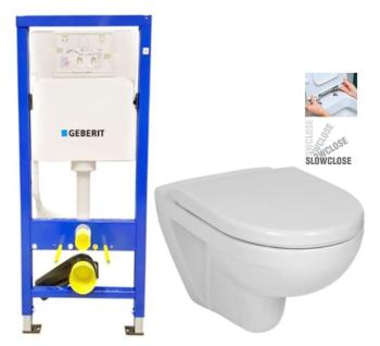 GEBERIT DuofixBasic bez tlačítka + WC JIKA LYRA PLUS + SEDÁTKO DURAPLAST SLOWCLOSE 458.103.00.1 X LY5