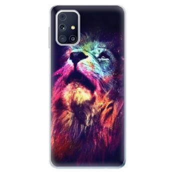 Odolné silikonové pouzdro iSaprio - Lion in Colors - Samsung Galaxy M31s