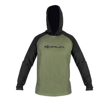 Korum Tričko s dlouhým rukávem Hooded Dri-active Shirt