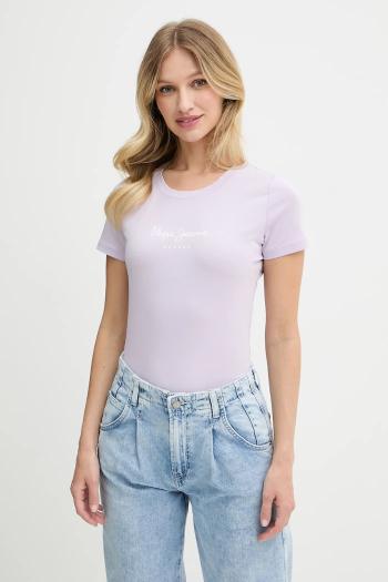 Tričko Pepe Jeans NEW VIRGINIA SS N dámske, oranžová farba, PL505202