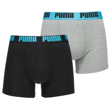 Puma MEN EVERYDAY BASIC BOXER 2P Férfi bokszeralsó, fekete, méret