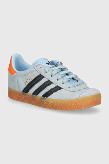 Dětské semišové sneakers boty adidas Originals GAZELLE C ID6554