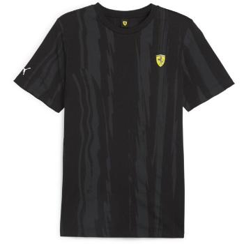 Puma FERRARI RACE AOP TEE Pánské triko, černá, velikost