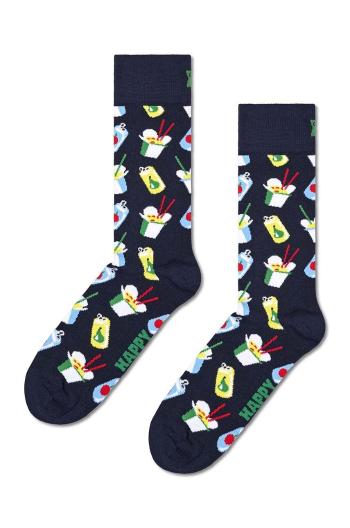 Ponožky Happy Socks Take Away Sock tmavomodrá barva