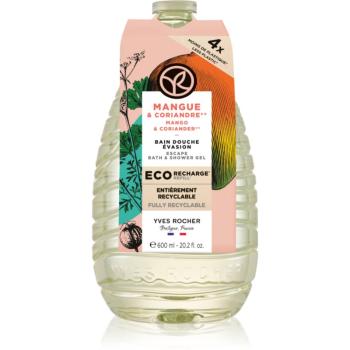 Yves Rocher Bain de Nature tusfürdő gél utántöltő Mango & Coriander 600 ml