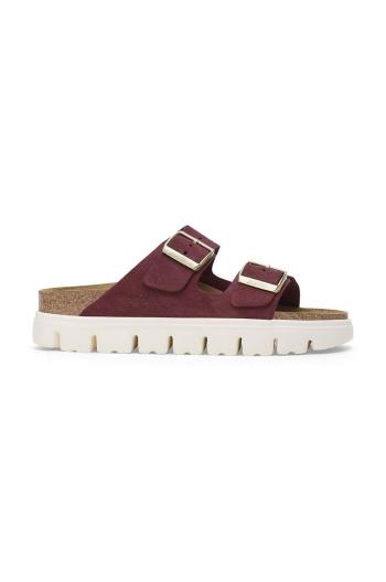 Semišové pantofle Birkenstock Arizona Chunky Birkenstock x Papillio dámské, růžová barva, na platformě, 1028410