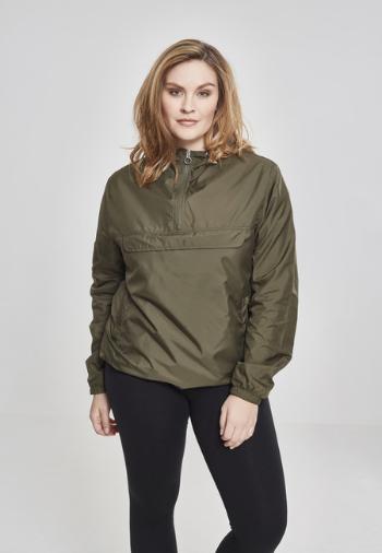 Urban Classics Ladies Basic Pull Over Jacket dark olive - 3XL