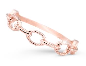 Cutie Jewellery Moderní prsten z růžového zlata Z5029-X-4 48 mm