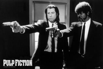 Plakát Pulp Fiction - Guns B&W