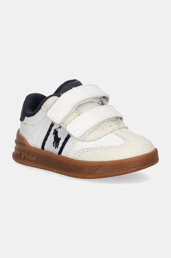 Dětské sneakers boty Polo Ralph Lauren HERITAGE COURT III EZ T-TOE bílá barva, RL00503100