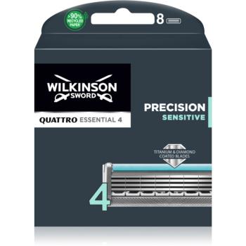 Wilkinson Sword Quattro Titanium Sensitive náhradní hlavice 8 ks