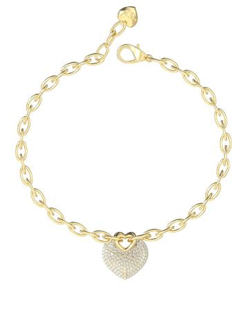 Guess Romantický pozlacený náramek Crazy In Love JUBB05214JWYG 18,5 cm