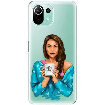 iSaprio Coffe Now - Brunette pro Xiaomi Mi 11 Lite (cofnobru-TPU3-Mi11L5G)