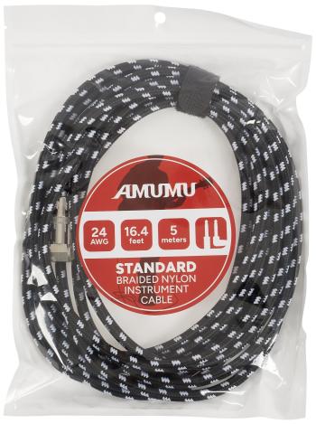 Amumu S30W-SA-5M Braided Nylon Instrument Cable