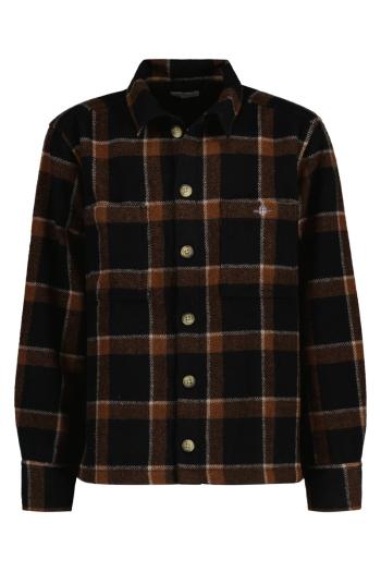 KOŠILE GANT CHECKED SHIELD OVERSHIRT BLACK