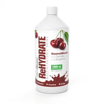 Izotóniás ital GymBeam ReHydrate 1000 ml, sour cherry